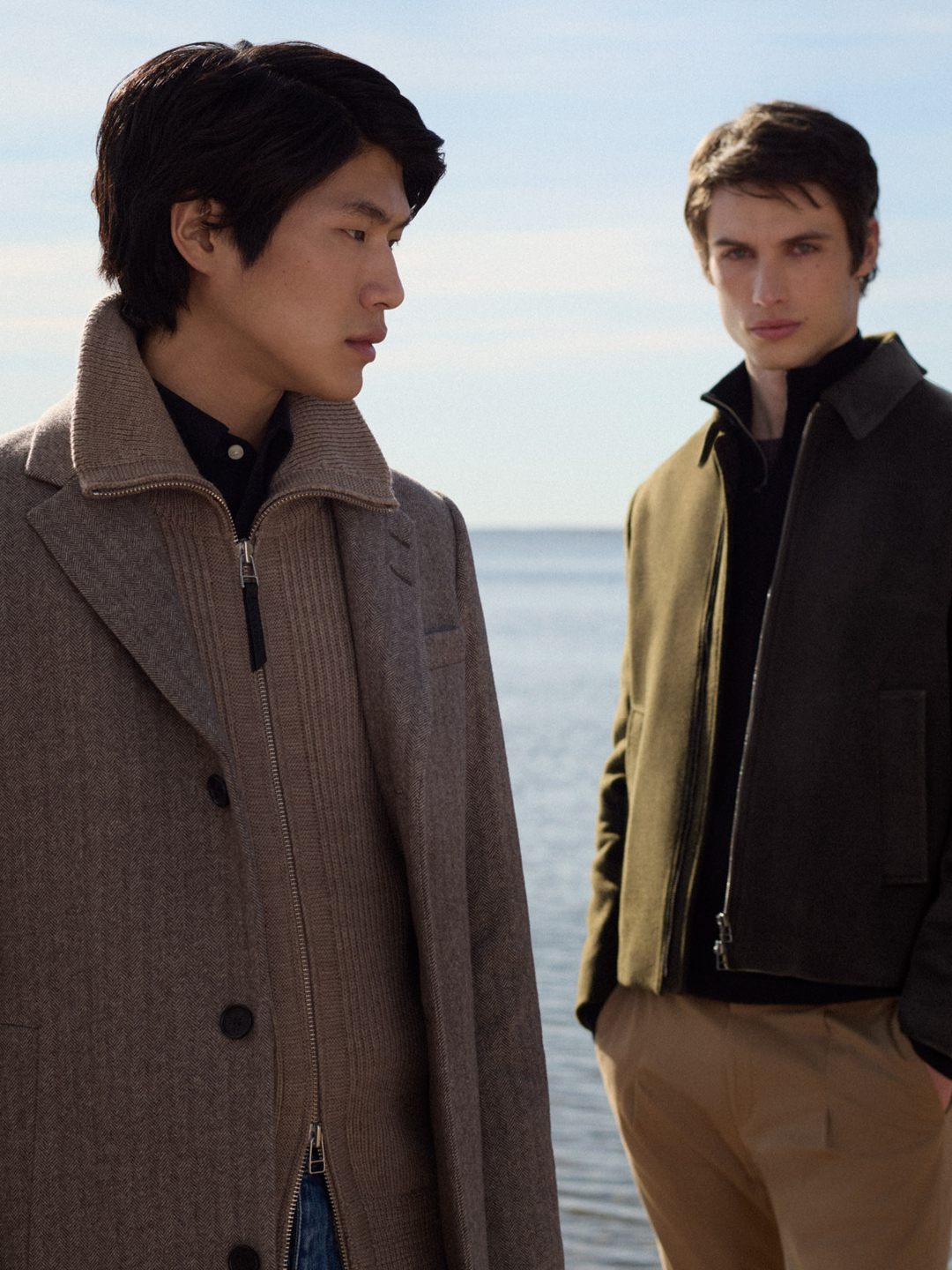 two men in fall winter jackets